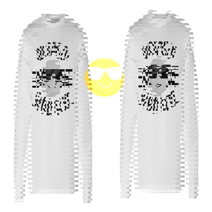 Retro 100 Days Of Skibidi Rizz Smile Face 100 Days Of School Long Sleeve T-Shirt Gifts ideas