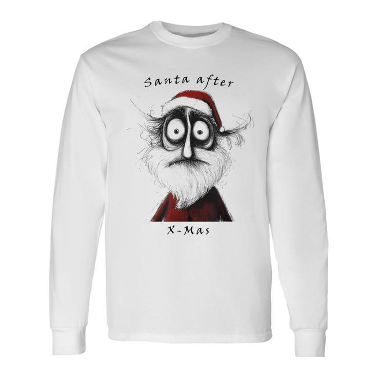 Santa After X-Mas Christmas Santa Fun Langarmshirts Geschenkideen