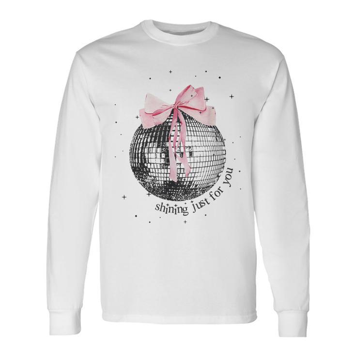 Shining Just For You Ribbon Disco Ball Langarmshirts Geschenkideen