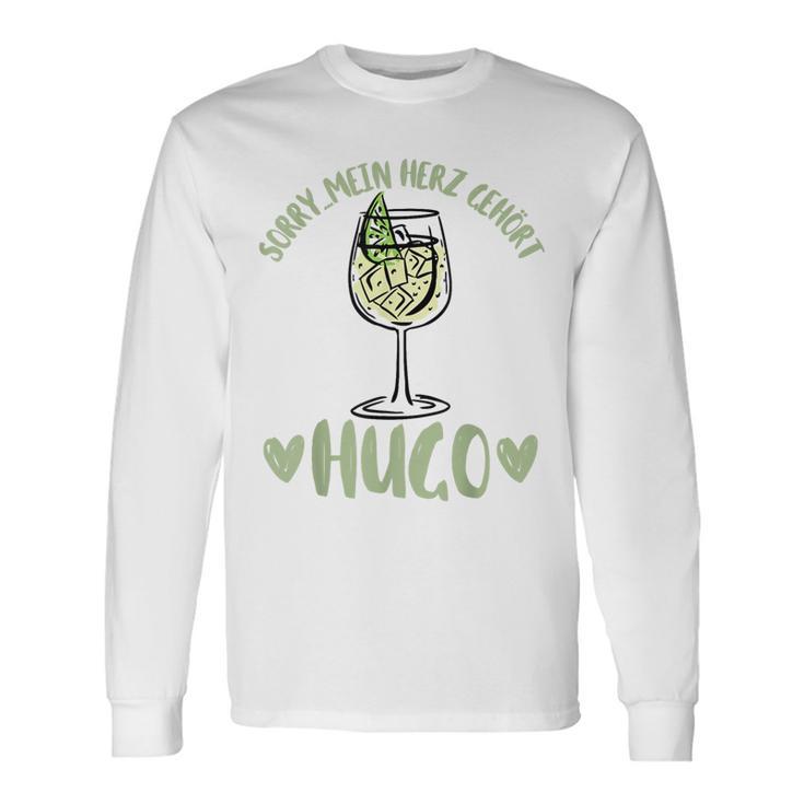 Summer Mein Herz Gehört Hugo Spritz Sekt Elderblüte Wein Gray Langarmshirts Geschenkideen