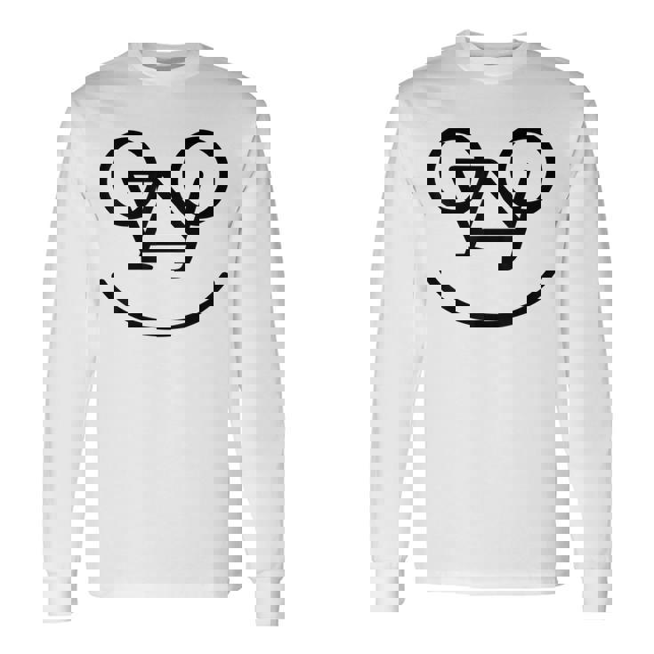 Vélo Souriant Drôle T-shirt à manches longues