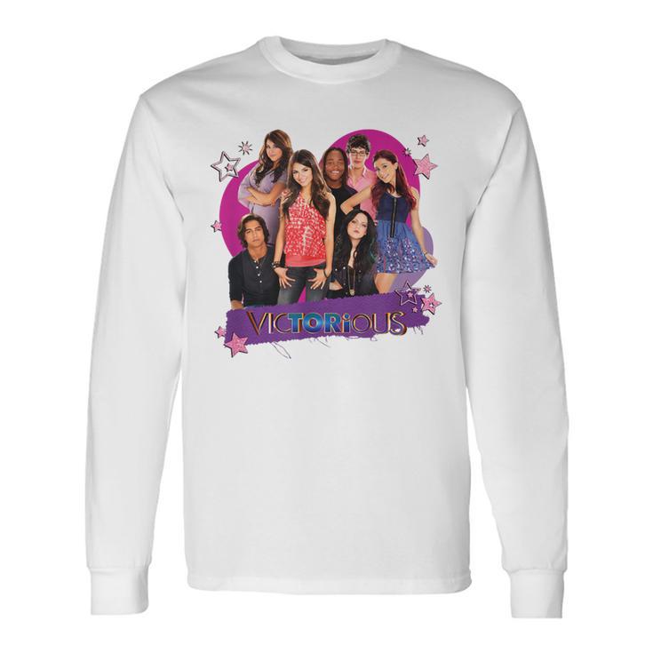 Victorious Main Cast Lovely Group Shot Gray Langarmshirts Geschenkideen