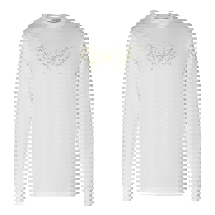 Y2k 90S Stars Tattoo Style Star Brown Langarmshirts Geschenkideen