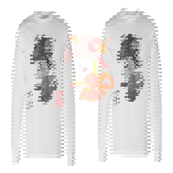 Year Of The Rabbit Chinese Zodiac Animal Horoscope Red Seal Long Sleeve T-Shirt