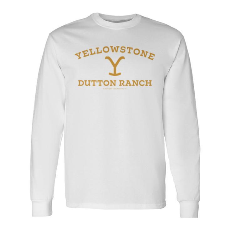 Yellowstone Dutton Ranch Gold Pocket Logo Long-Sleeved S Langarmshirts Geschenkideen