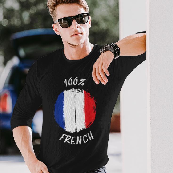 100 Französisches Hemd Stolzes Französisches Hemd Flagge Frankreich Langarmshirts Geschenke für Ihn