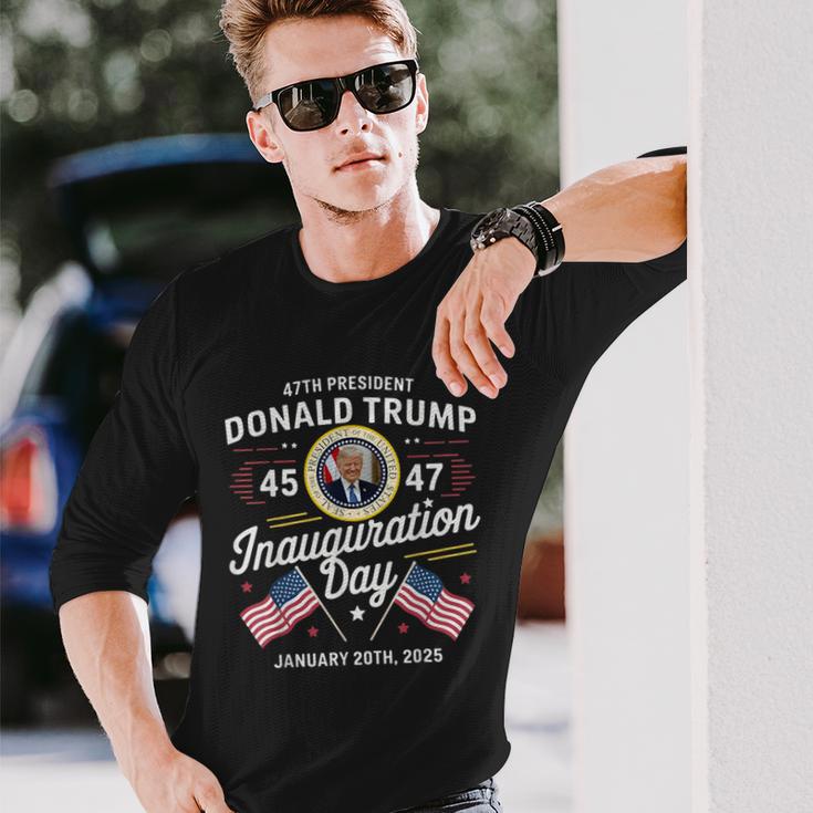 47Th President Donald Trump Housewarming Day Graphic Langarmshirts Geschenke für Ihn