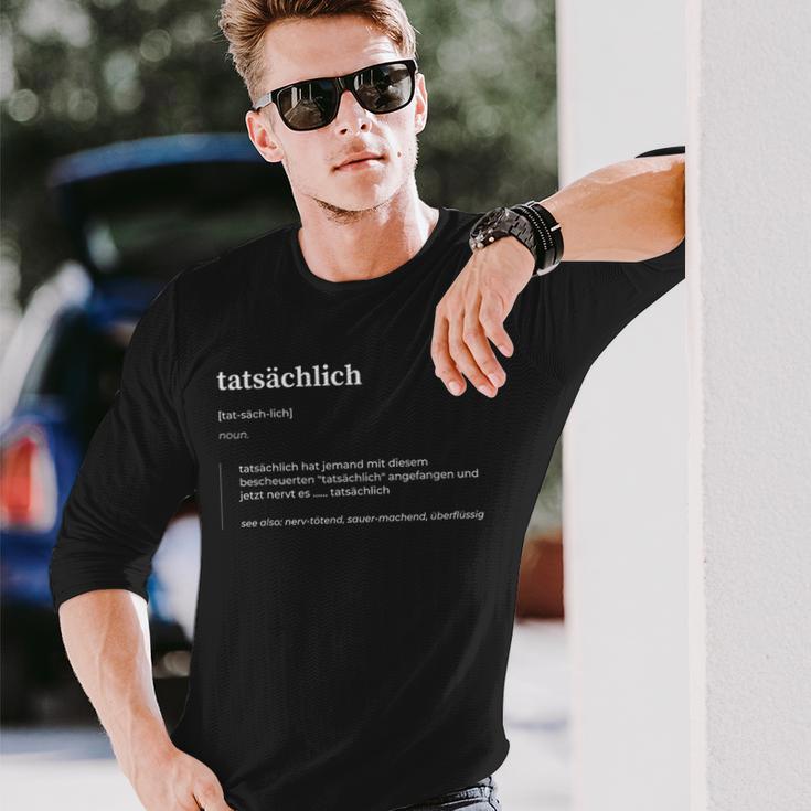 Actually Novelty Text Langarmshirts Geschenke für Ihn