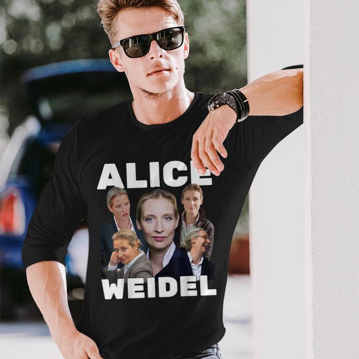 Alice Weidel Fan Merch Langarmshirts Geschenke für Ihn