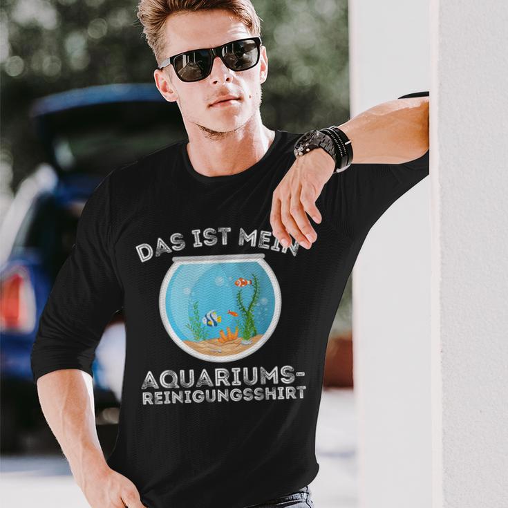 My Aquarium Cleaning Aquarium Fish Langarmshirts Geschenke für Ihn