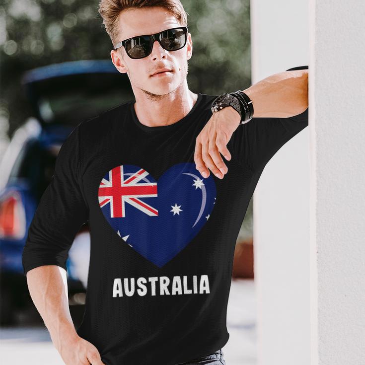 Australische Australien-Flagge Langarmshirts Geschenke für Ihn