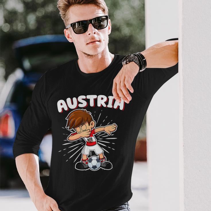 Austria Dabbing Football Boys' Jersey Children's Fan Langarmshirts Geschenke für Ihn