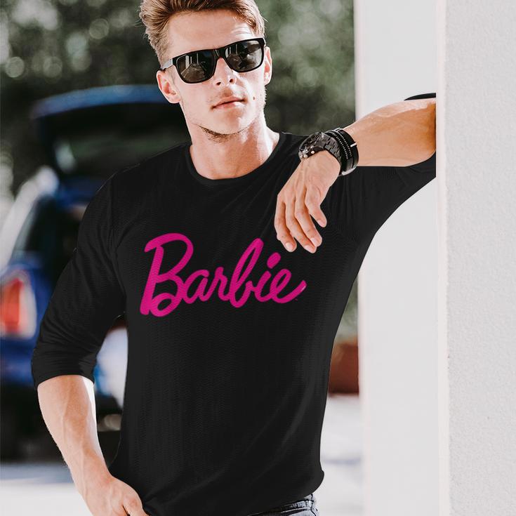 Barbie Official Barbie Logo Ladies Multi Colour Langarmshirts Geschenke für Ihn