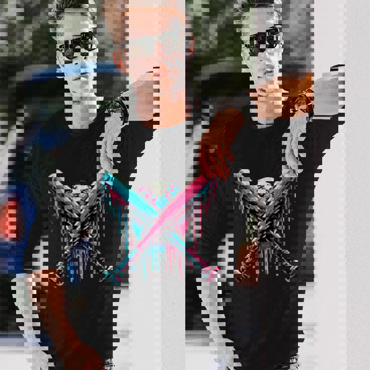 Baseball Drip For Boys Ice Cream Drip Youth Boys Baseball Long Sleeve T-Shirt Gifts for Him Baseball Drip For Boys Ice Cream Drip Youth Boys Baseball Long Sleeve T-Shirt Gifts for Him