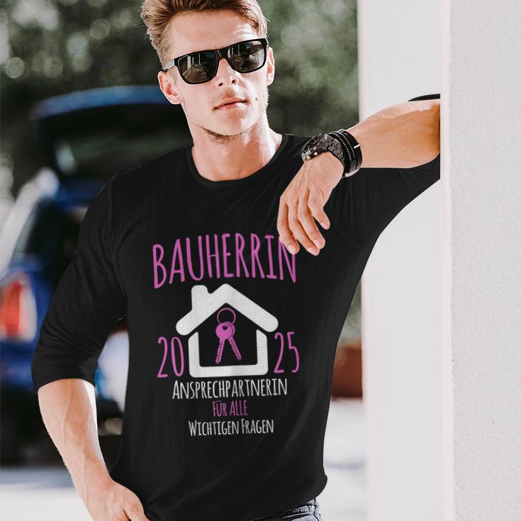 Bauherrin 2025 I Builder Construction Site Langarmshirts Geschenke für Ihn