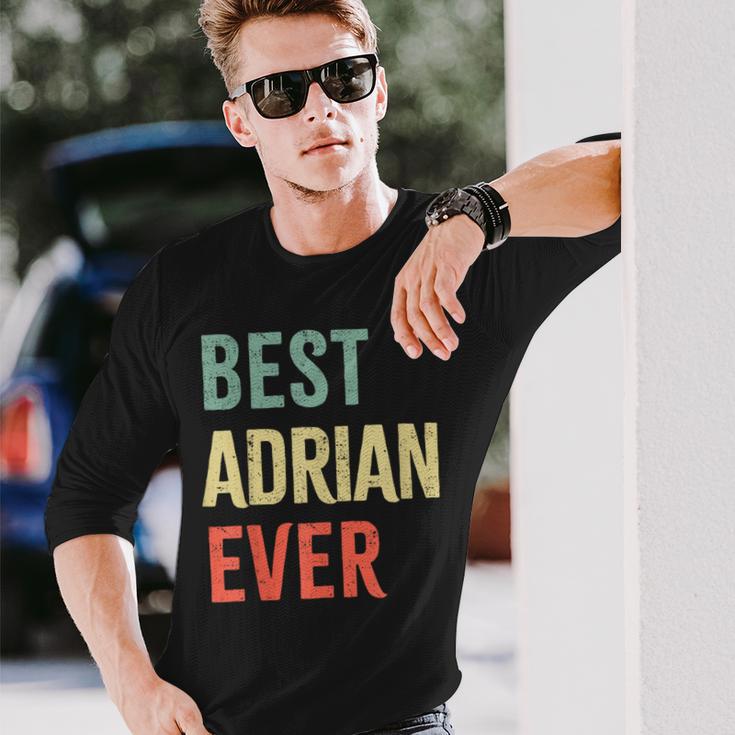 Best Adrian Ever First Name Langarmshirts Geschenke für Ihn