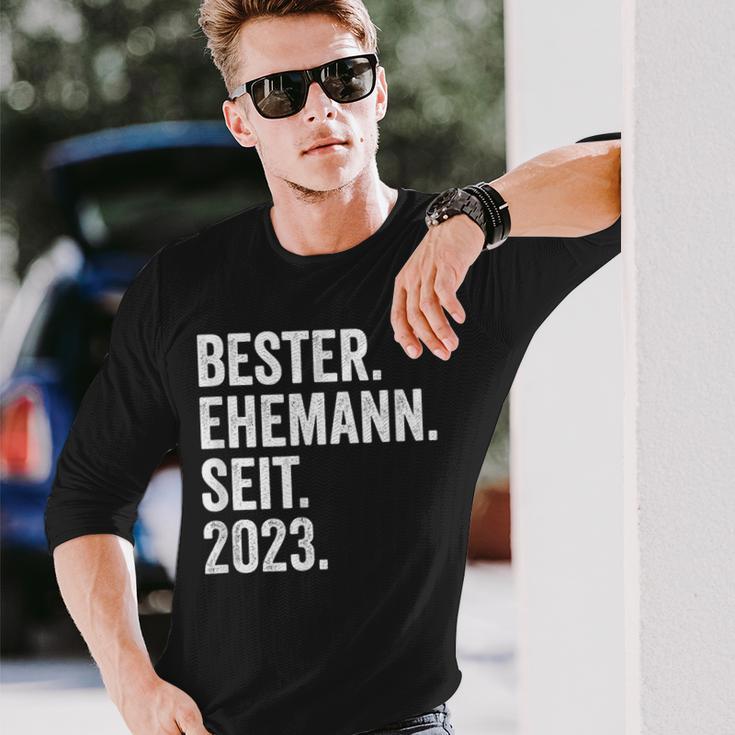 Best Husband Since 2023 1 Wedding Anniversary 1 Year Langarmshirts Geschenke für Ihn