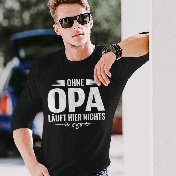 Bester Opa Der Welt Ohne Opa Laufhier Nicht Langarmshirts Geschenke für Ihn