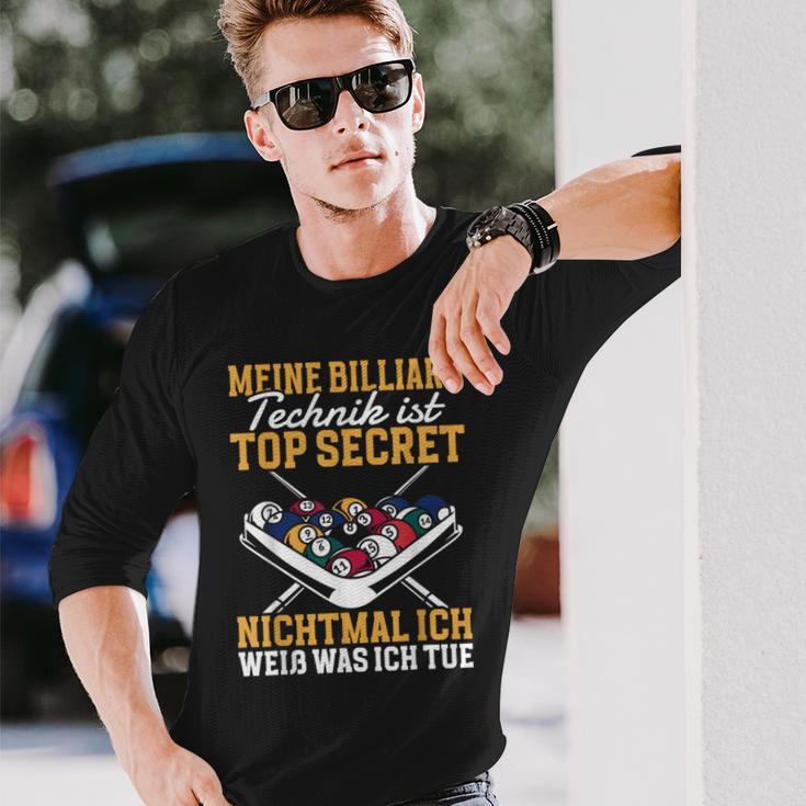 Billiard Technique Is Top Secret Langarmshirts Geschenke für Ihn