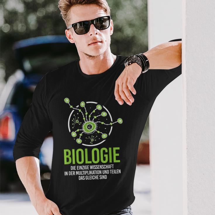 Biology Only Science Multiplication Share Biologist Langarmshirts Geschenke für Ihn