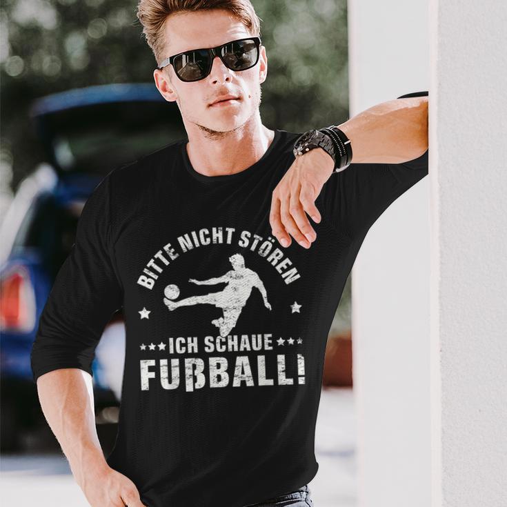 Bitte Nicht Stören Ich Schaue Football Grung Langarmshirts Geschenke für Ihn