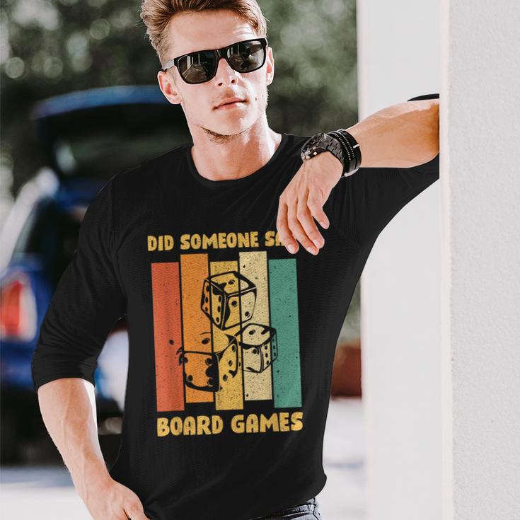 Board Game Evening Toy Figure Board Games Langarmshirts Geschenke für Ihn