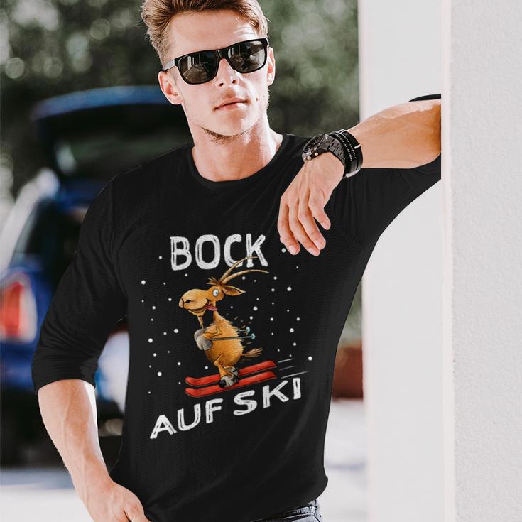 Bock Auf Ski Lustiger Skifahrer Skier Ski Spruch Wortwitz Langarmshirts Geschenke für Ihn