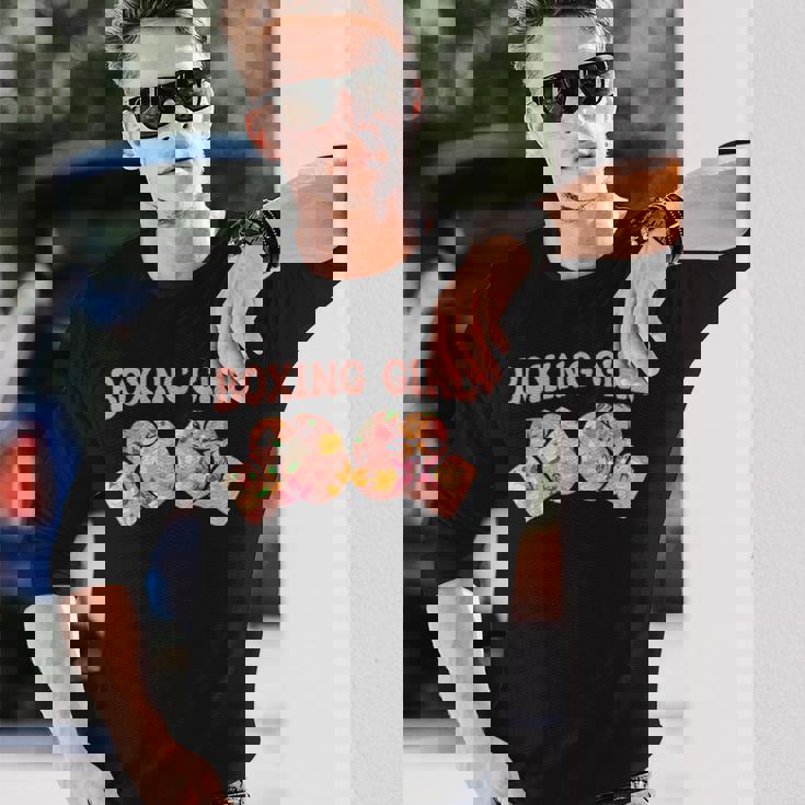 Boxeo Puching Ball Sparring Boxeador Camiseta de manga larga Regalos para él