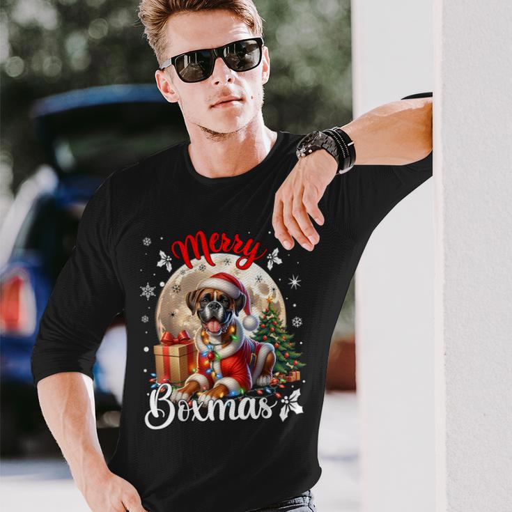 Boxer Dog Christmas Boxer Merry Boxmas Boxer Langarmshirts Geschenke für Ihn