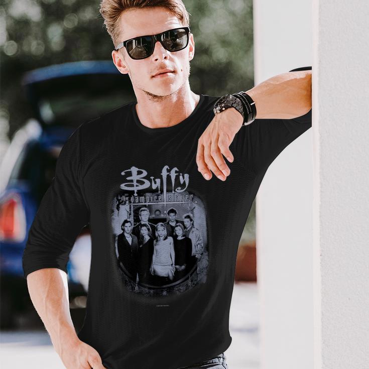 Buffy Theampire Slayer Distressedintage Scooby Gang Langarmshirts Geschenke für Ihn