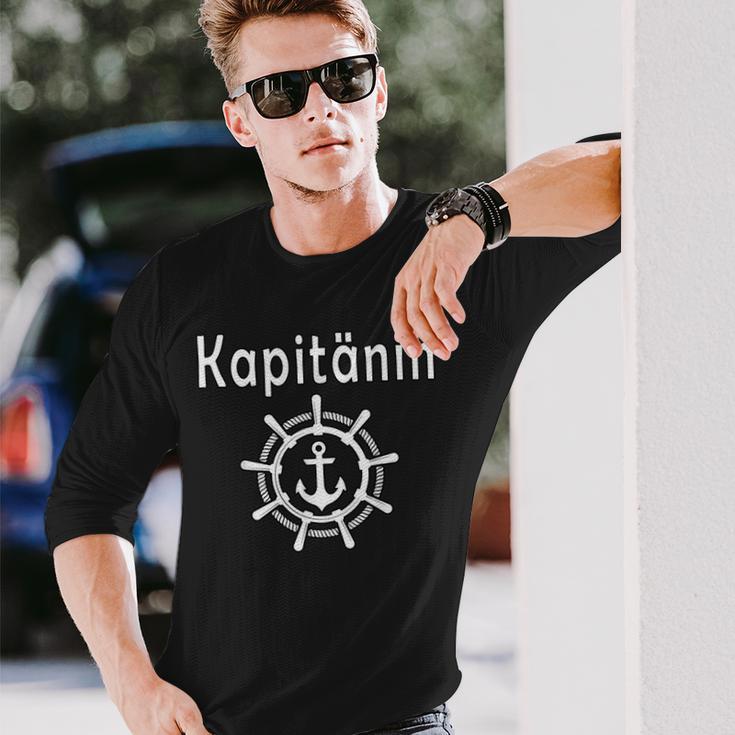 Captain Boat Driving Licence Bestanden Sailing S Langarmshirts Geschenke für Ihn