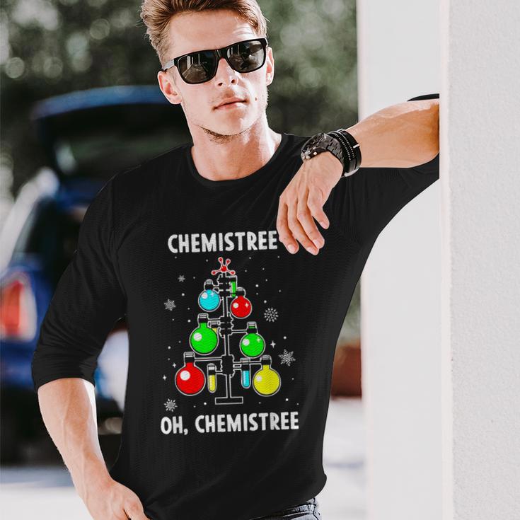 Chemistree Oh Chemistree Science Christmas Chemistry Langarmshirts Geschenke für Ihn