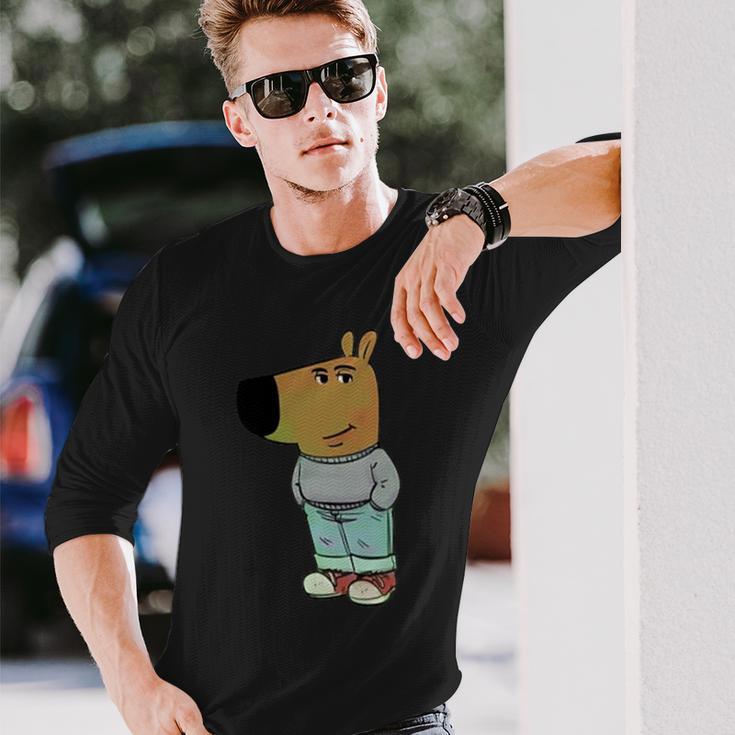 The Chill Guy Meme Langarmshirts Geschenke für Ihn