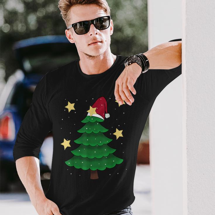 Christmas Tree Fir Christmas Children Christmas Stars Snow Langarmshirts Geschenke für Ihn