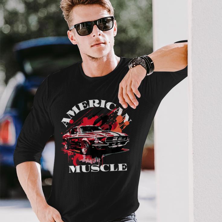 Classic American Muscle Car Langarmshirts Geschenke für Ihn