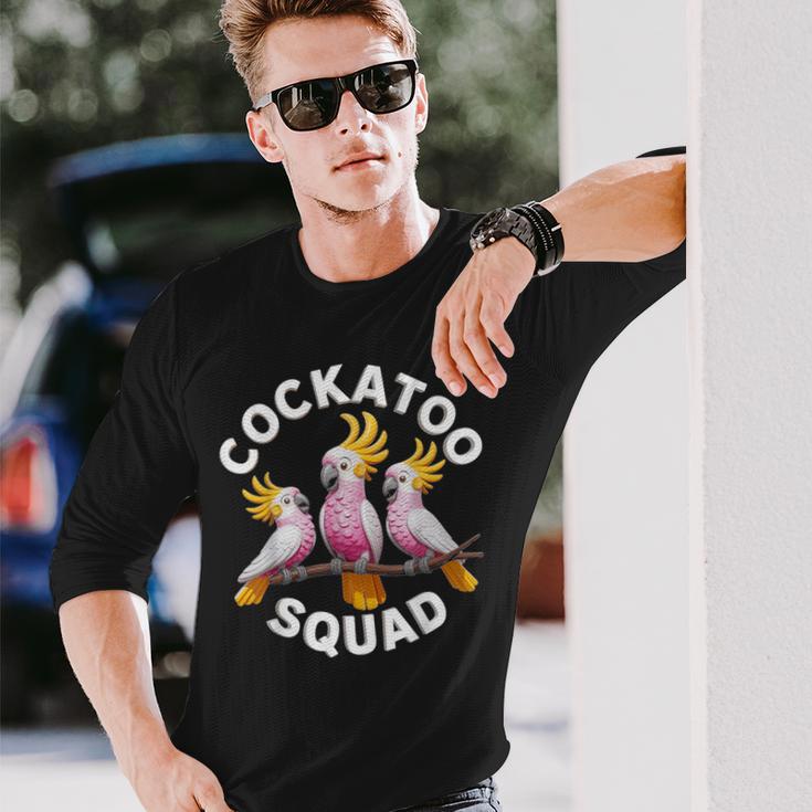 Cockatoo Squad Cockatoo Group Langarmshirts Geschenke für Ihn