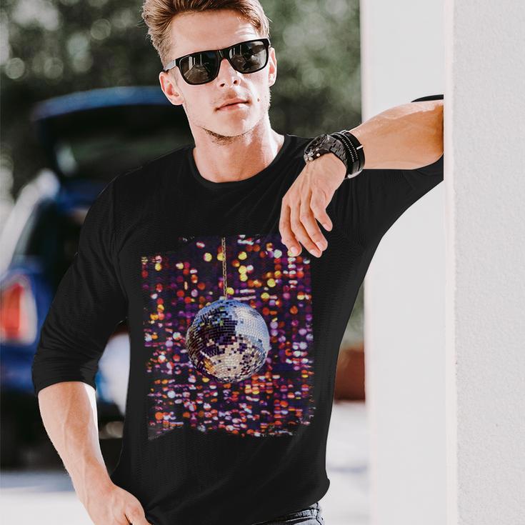 Colourful Disco Ball Retrointage Club 70S Langarmshirts Geschenke für Ihn