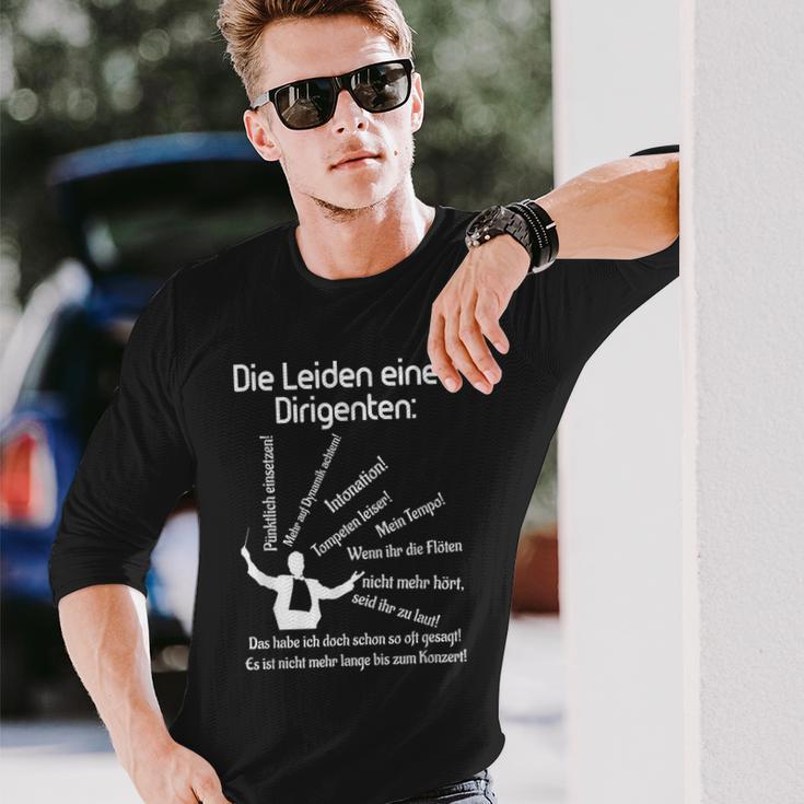 Conductor Choir Conductor Orchestra Joke Langarmshirts Geschenke für Ihn