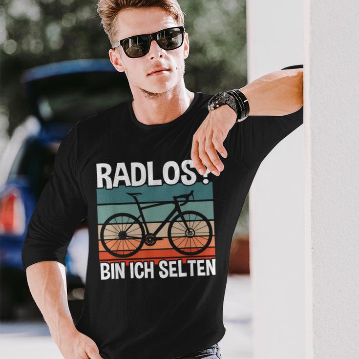 Cycling Fahrradfahrer Radlos Bin Ich Selten Langarmshirts Geschenke für Ihn