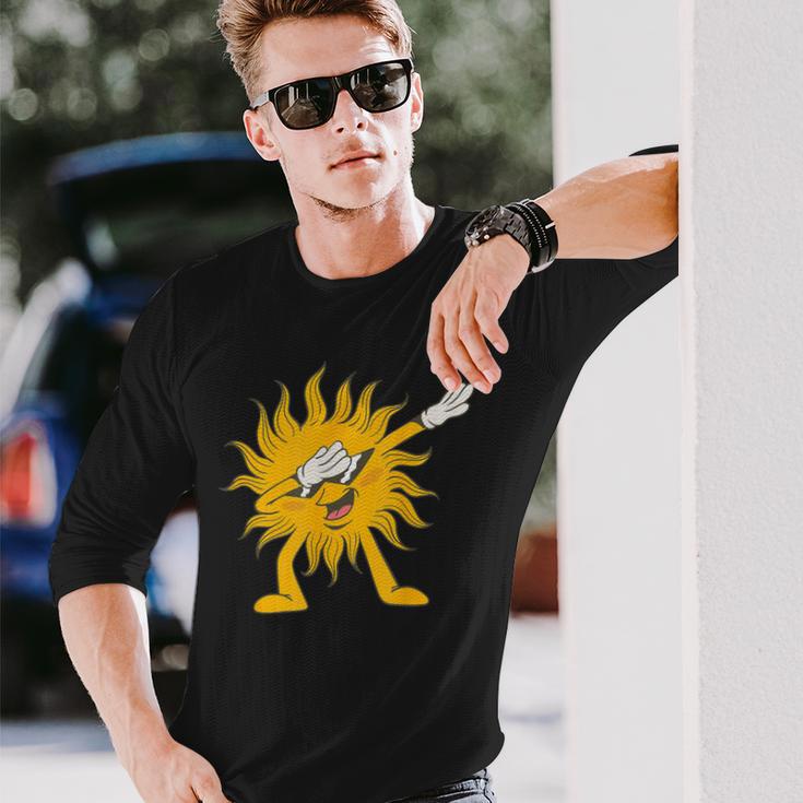 Dabbing Sun Summer Fun Langarmshirts Geschenke für Ihn