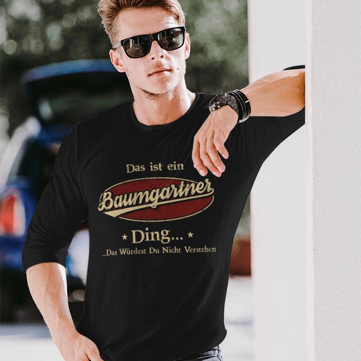 Das Ist Ein Baumgartner Ding Das Würdest Du Nicht Verstehen Baumgartner Name Langarmshirts Geschenke für Ihn