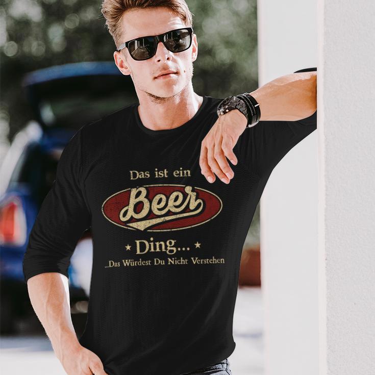 Das Ist Ein Beer Ding Das Würdest Du Nicht Verstehen Beer Name Langarmshirts Geschenke für Ihn