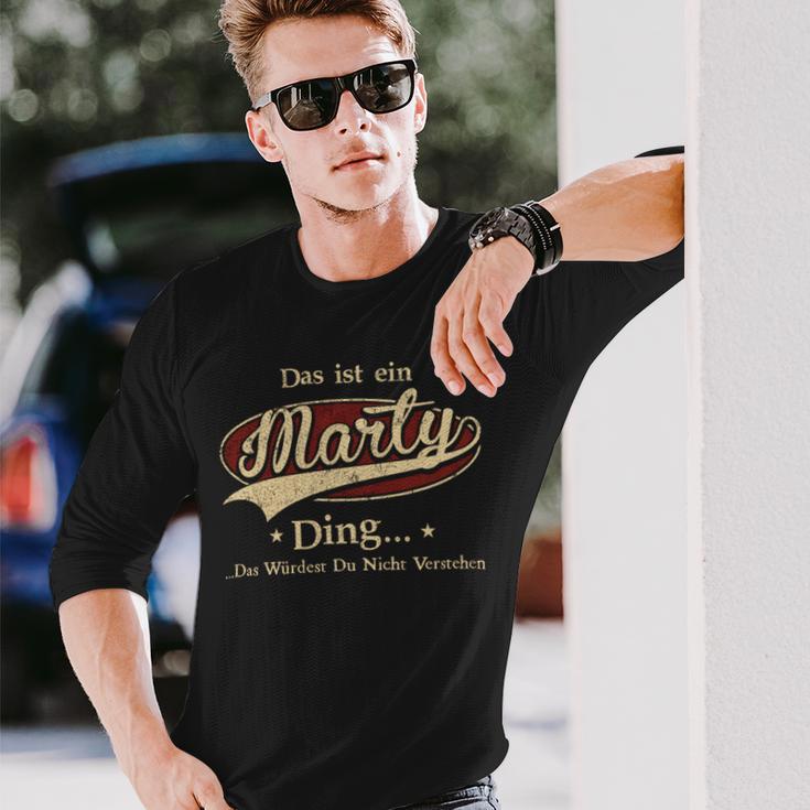 Das Ist Ein Marty Ding Das Würdest Du Nicht Verstehen Marty Name Langarmshirts Geschenke für Ihn