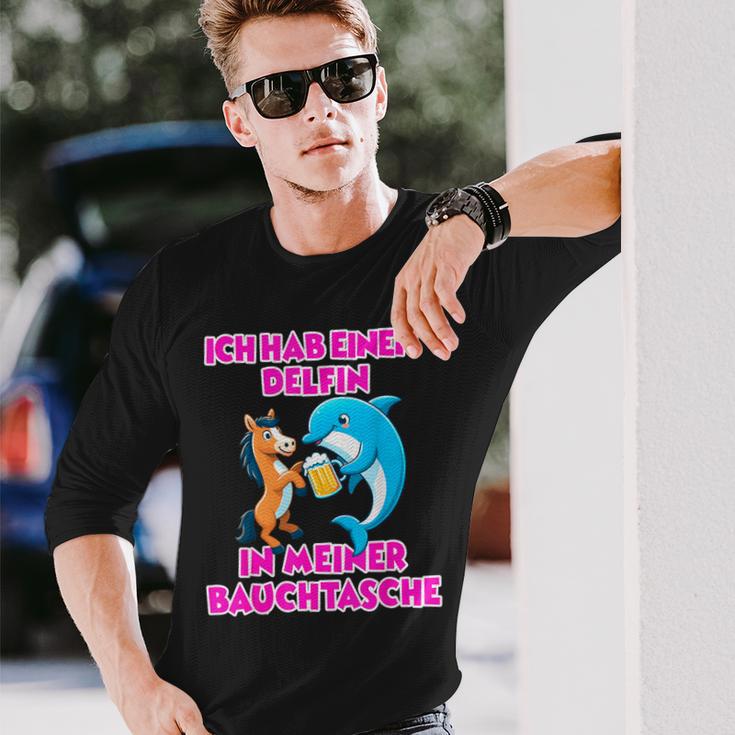 Delfin In Meiner Bauchtasche Party Outfit Summer Mallorca Langarmshirts Geschenke für Ihn