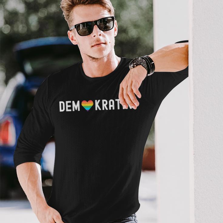 Demokratie Demonstration Menschenrechte Für Demokratin Langarmshirts Geschenke für Ihn