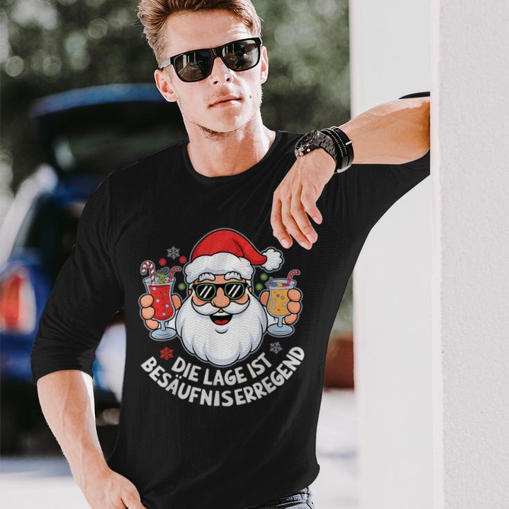 Die Lage Ist Besäufniserregend Christmas Langarmshirts Geschenke für Ihn