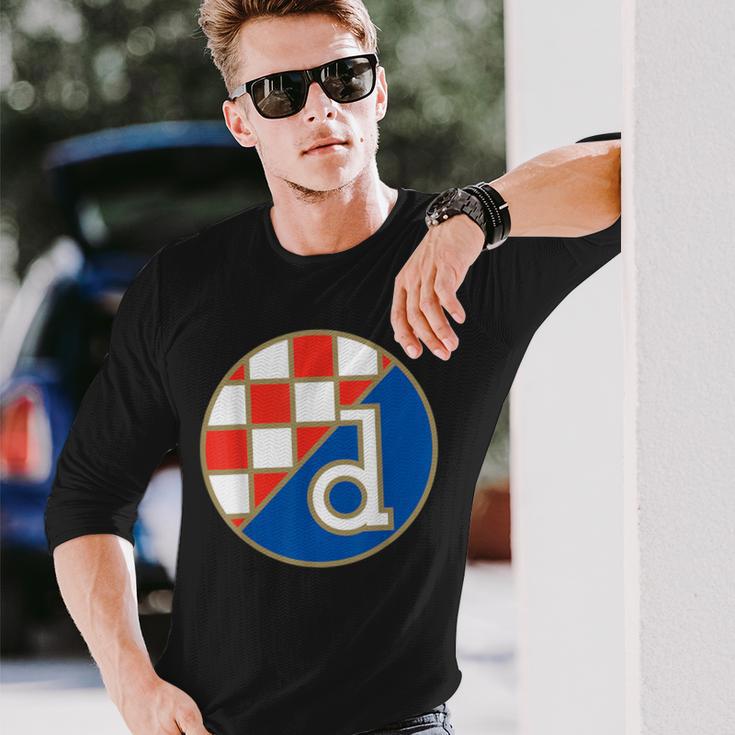 Dinamo Zagreb Croatia Gnk Dinamo Zagreb Croatian Langarmshirts Geschenke für Ihn