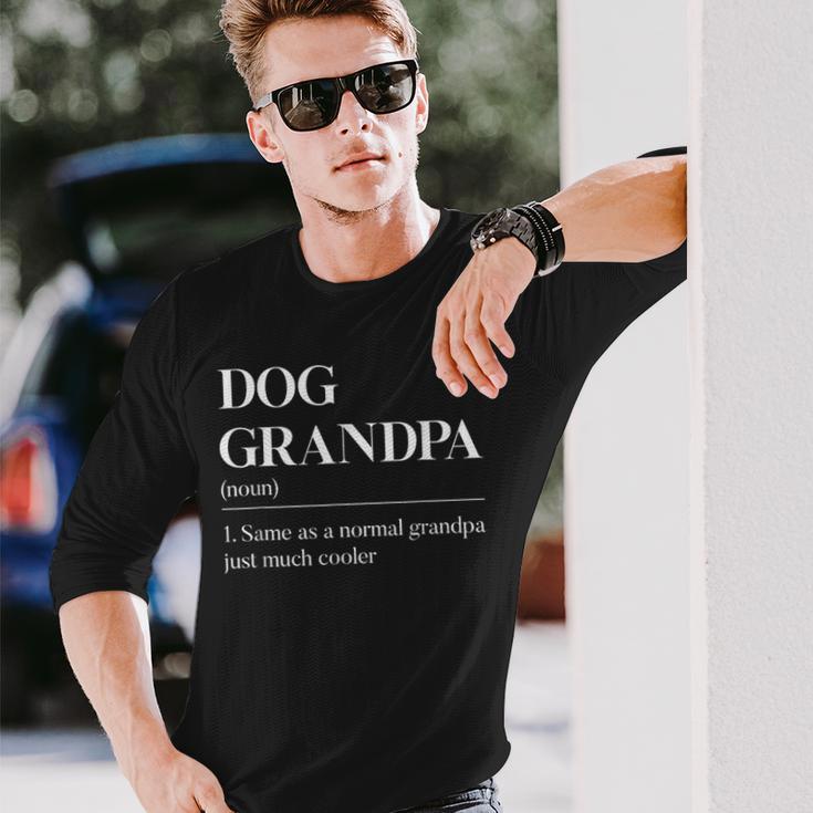 Dog Grandpa Lustige Hunde-Opa-Definition Father's Day Langarmshirts Geschenke für Ihn