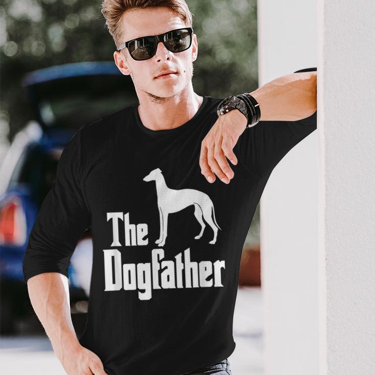 The Dogfather Greyhound Langarmshirts Geschenke für Ihn