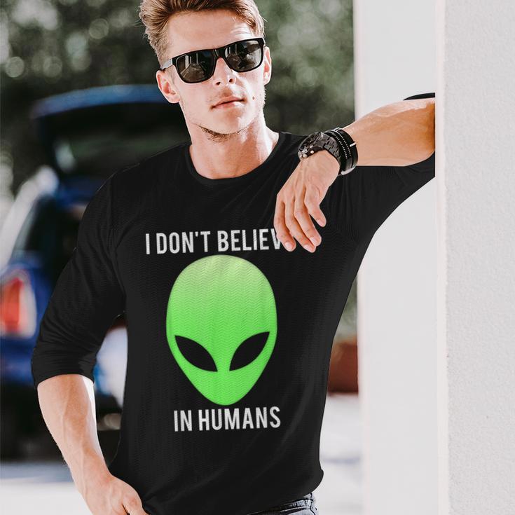 I Don't Believe In HumansLangarmshirts Geschenke für Ihn